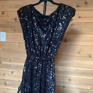 Black Sequin Dress